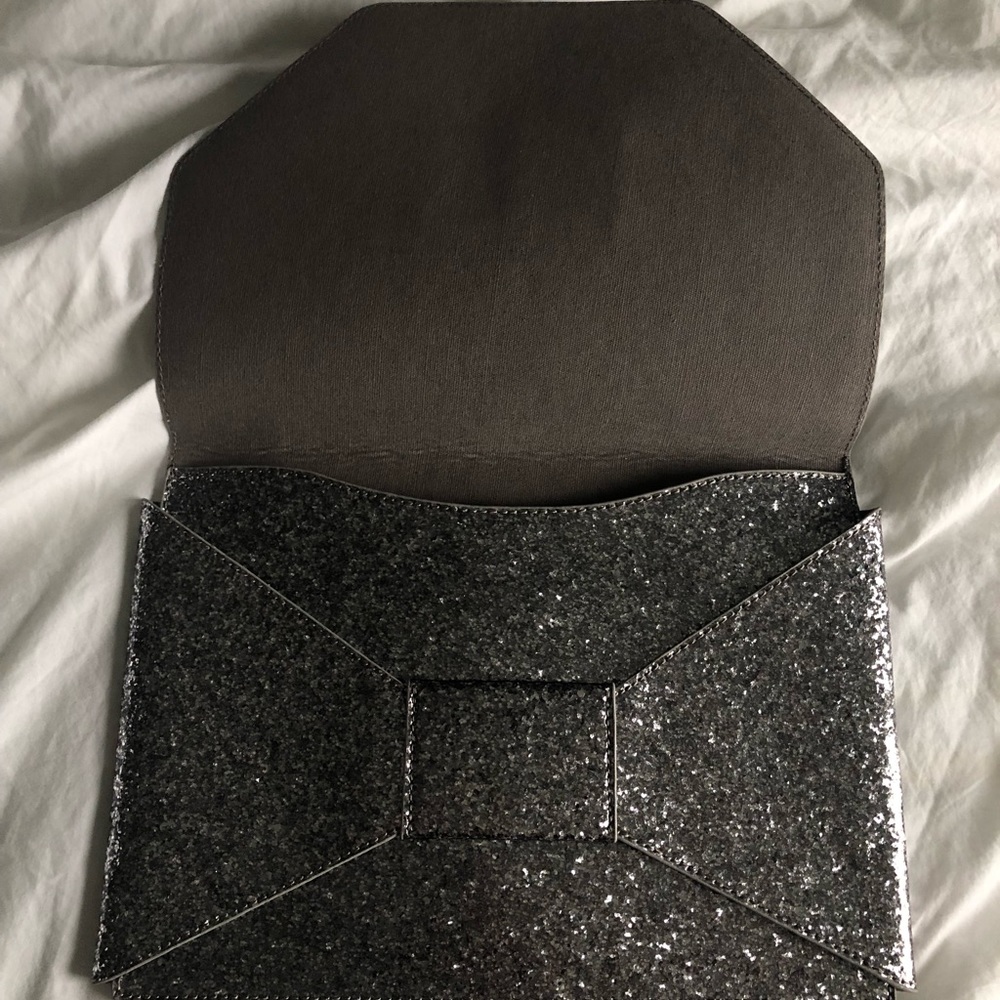 sparkly envelope clutch